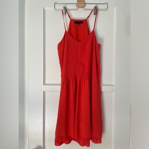Sanctuary Dress Orange Flowy Summer Dress Size Small